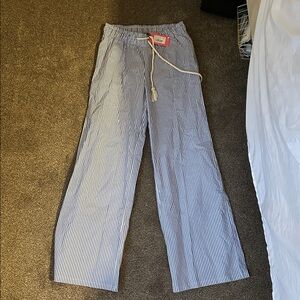 Edikted Blue Striped Pants